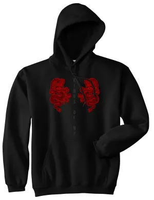 2 Chinese Dragon Pullover Hoodie