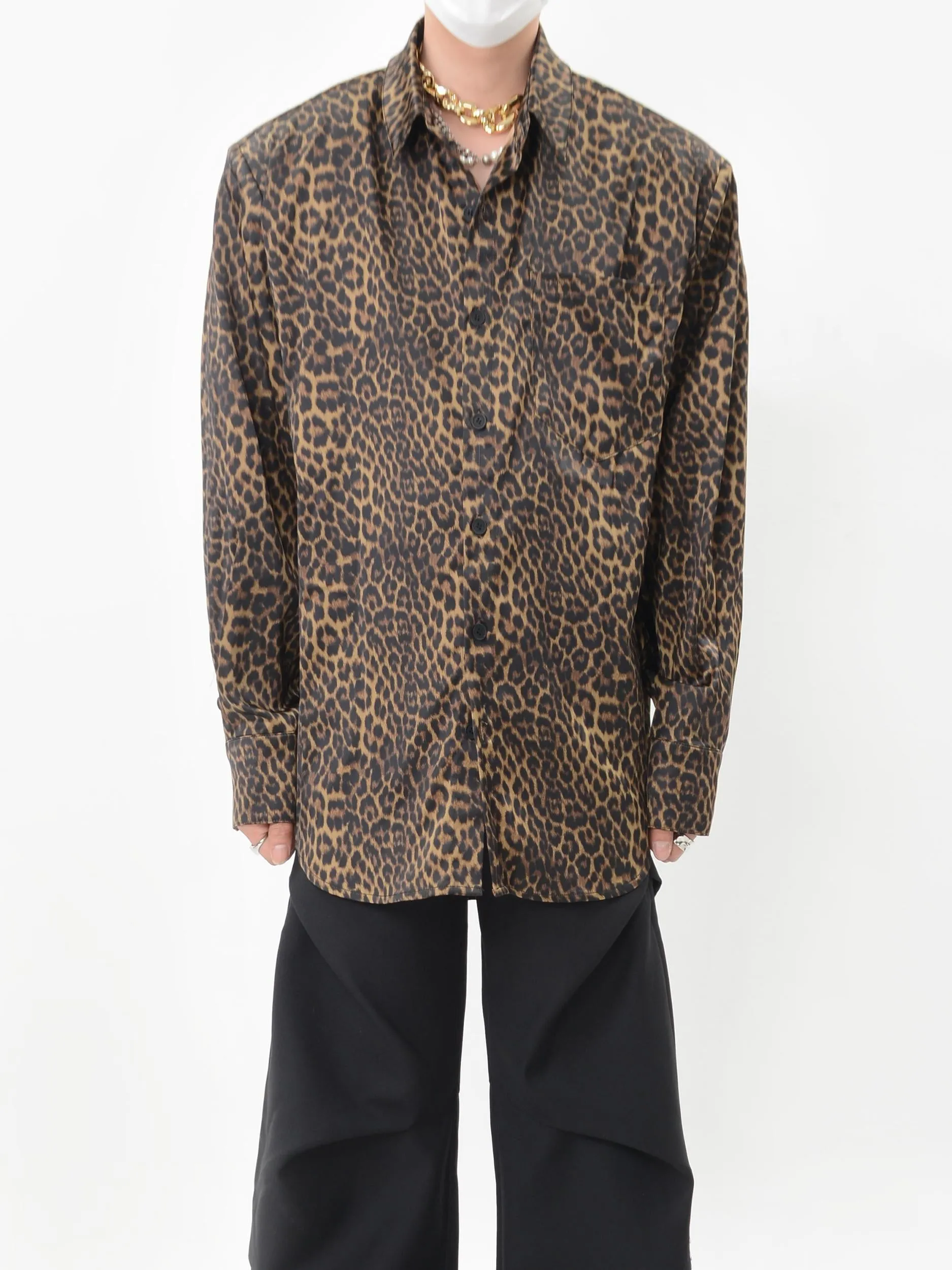 【24s Nov.】Versatile Leopard Print Shirt