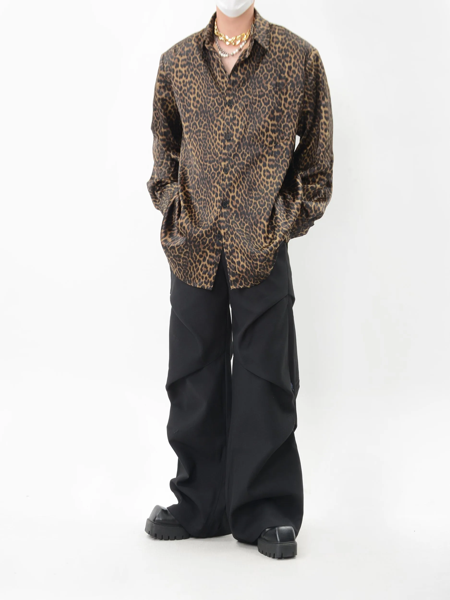 【24s Nov.】Versatile Leopard Print Shirt