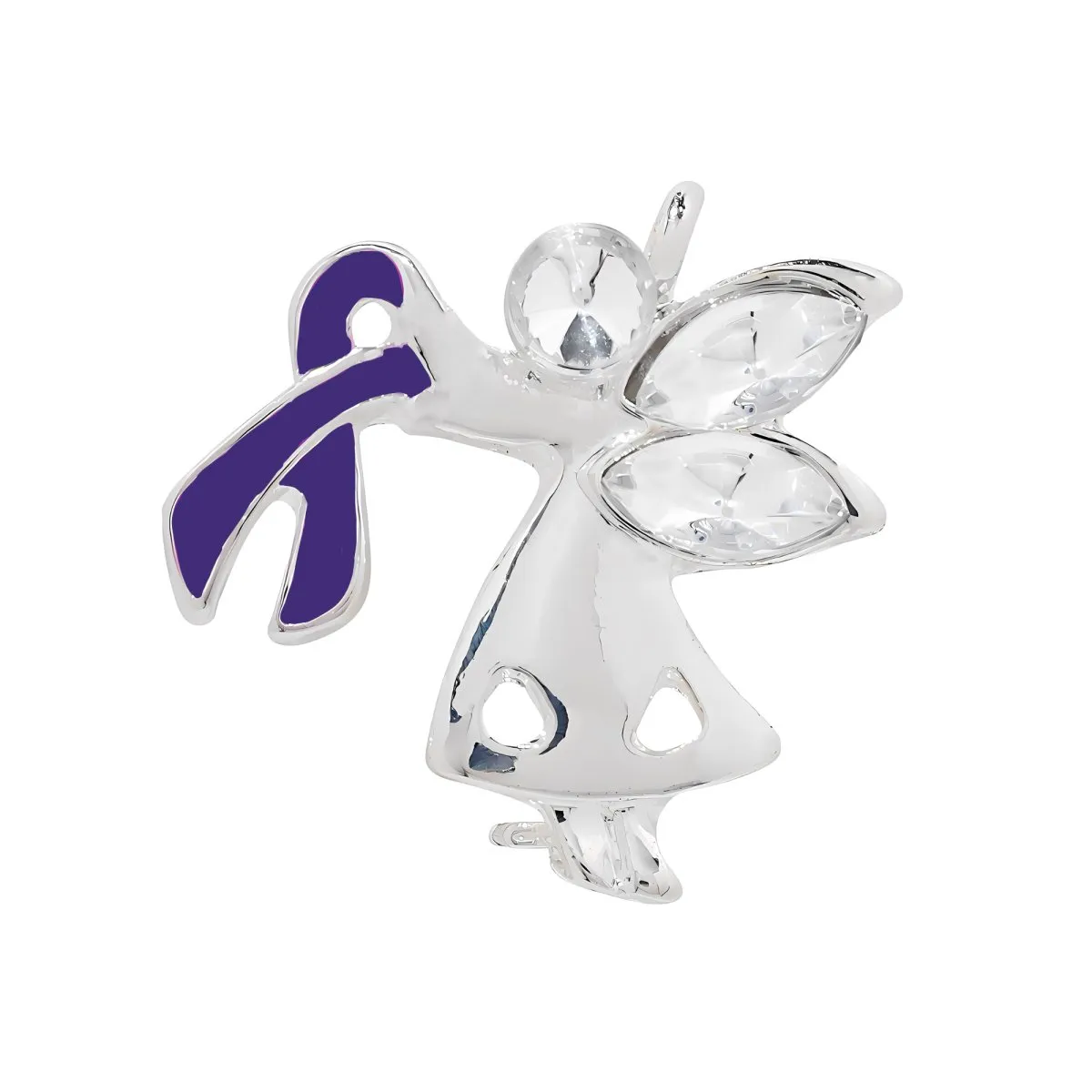 Angel By My Side Pancreatic Cancer Awareness Ribbon Pins