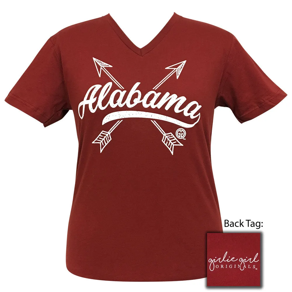 Arrows Alabama-Cardinal Red V-Neck SS-1649