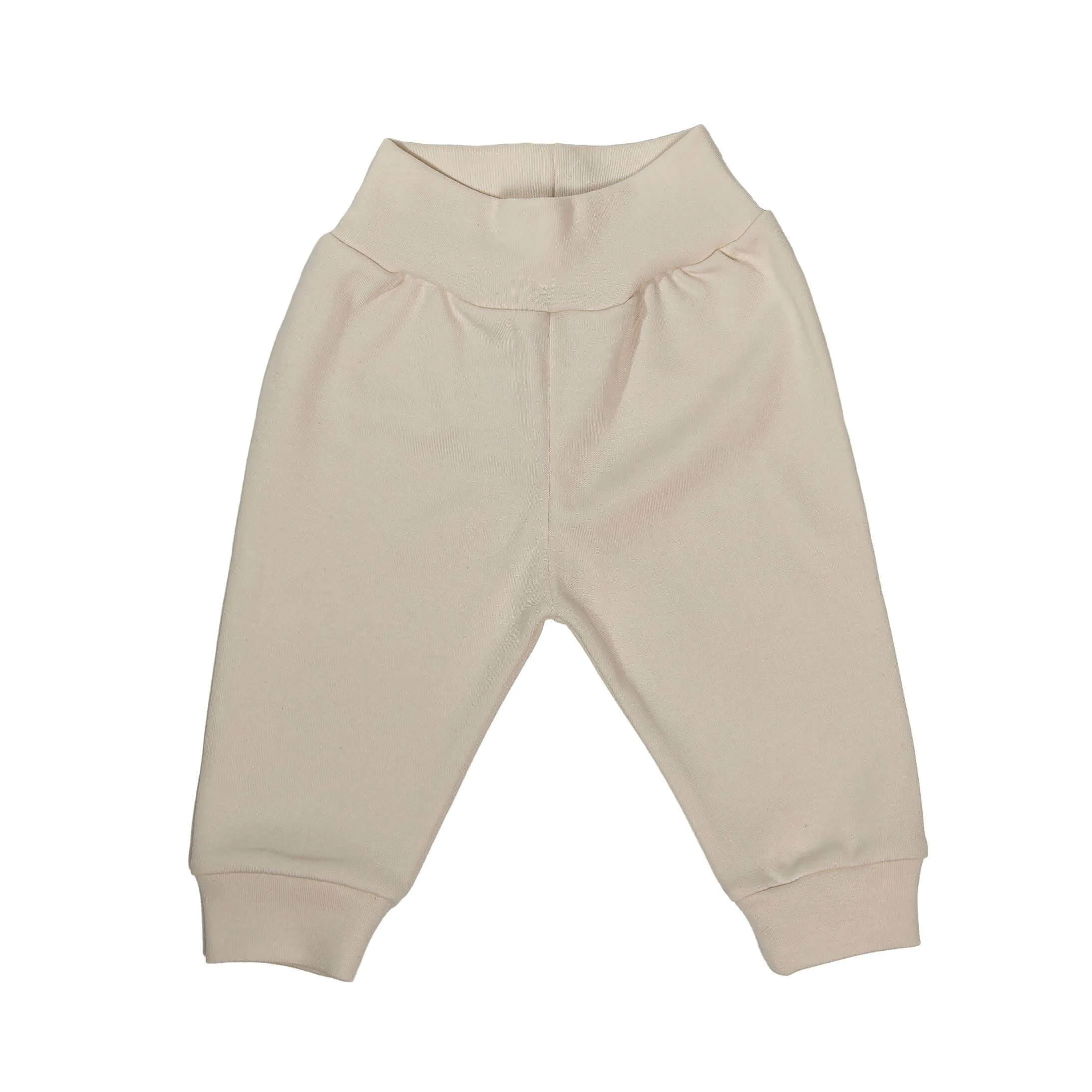 Baby Boys Beige Organic Bodysuit & Trousers