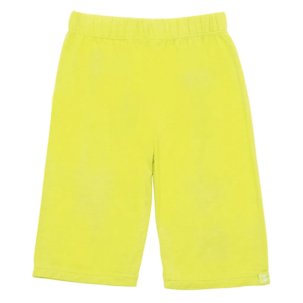 Bamboo yoga pants - short - Lime Green