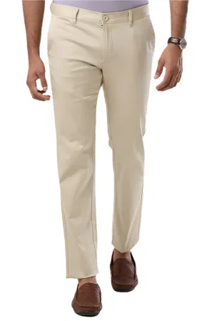 Basic Chino - Cream Trouser For Men | Ariser