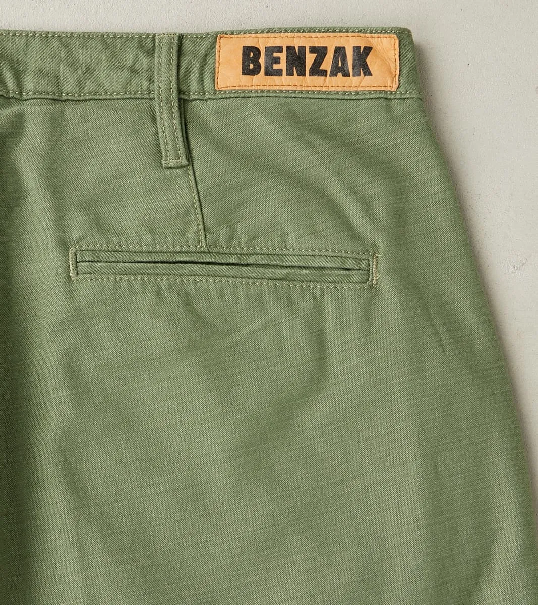 BC-01 New Tapered Chino - 10oz Army Green Military Twill