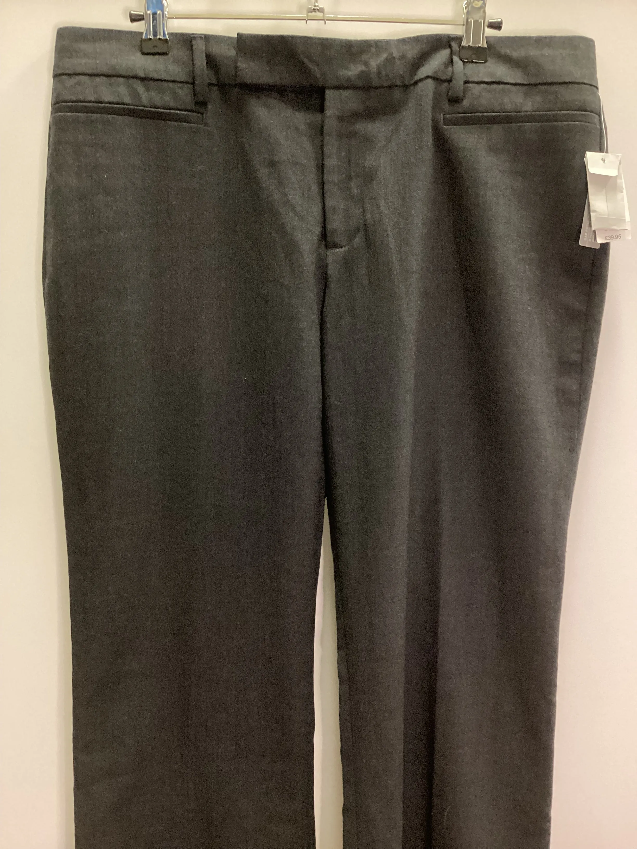 BNWT Gap Modern Boot Grey Trousers with Wool Size 14