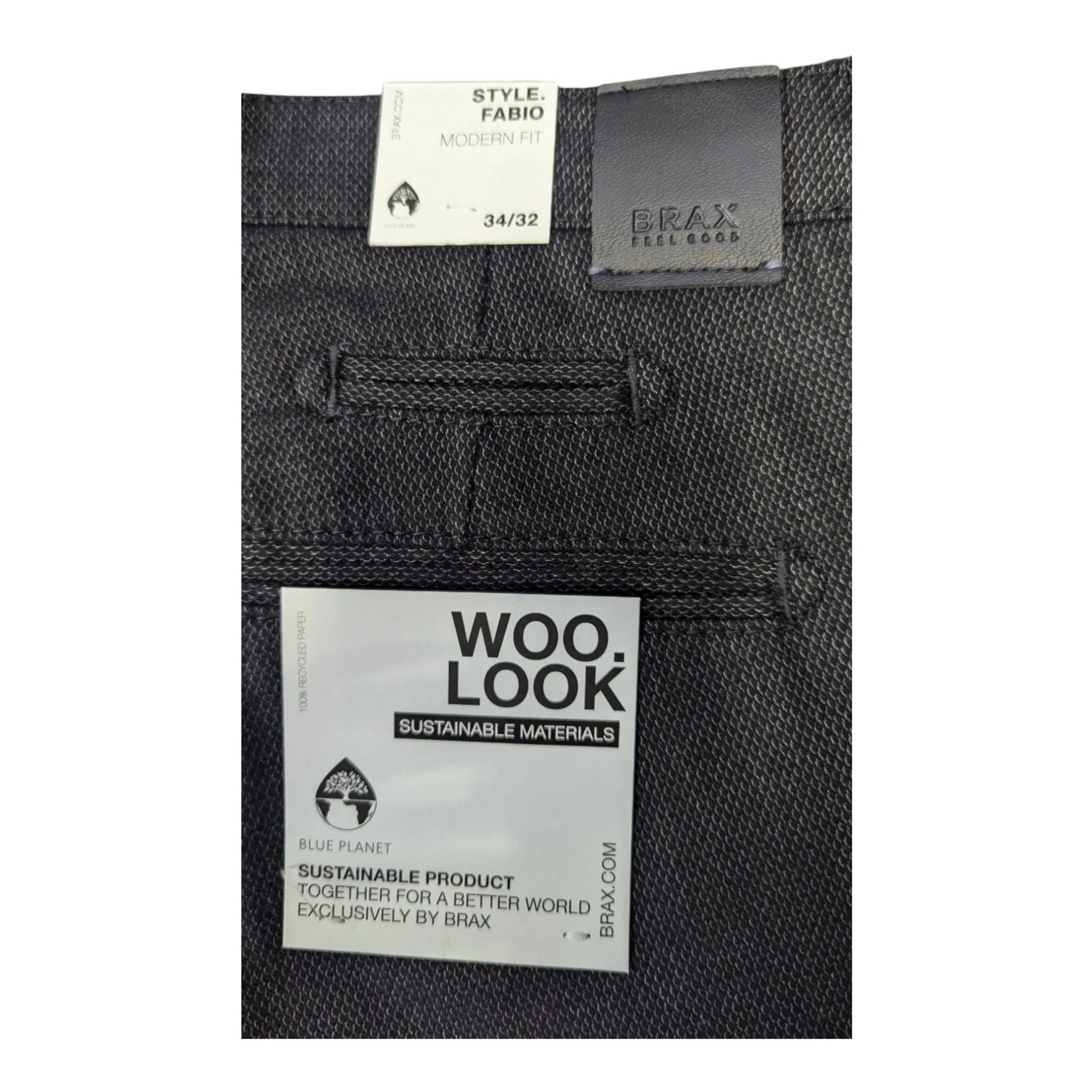 Brax Woo.Look Trousers Fabio Fit Dark Navy 85-1858