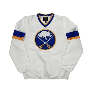 Buffalo Sabres Yard Line White V-Neck Pullover