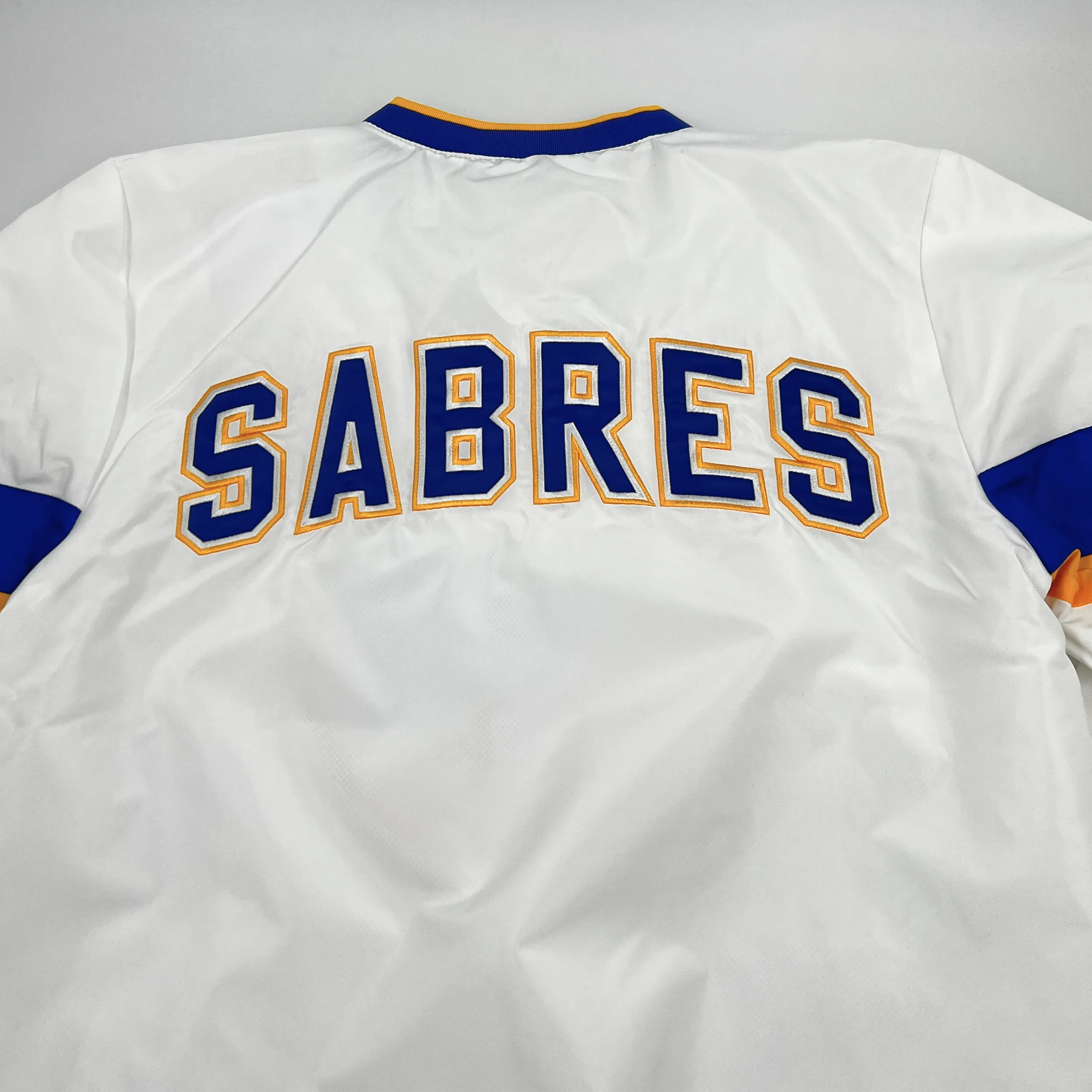 Buffalo Sabres Yard Line White V-Neck Pullover