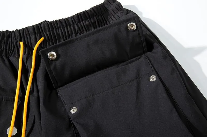 Casual Snap Button Cargo Pants