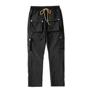 Casual Snap Button Cargo Pants