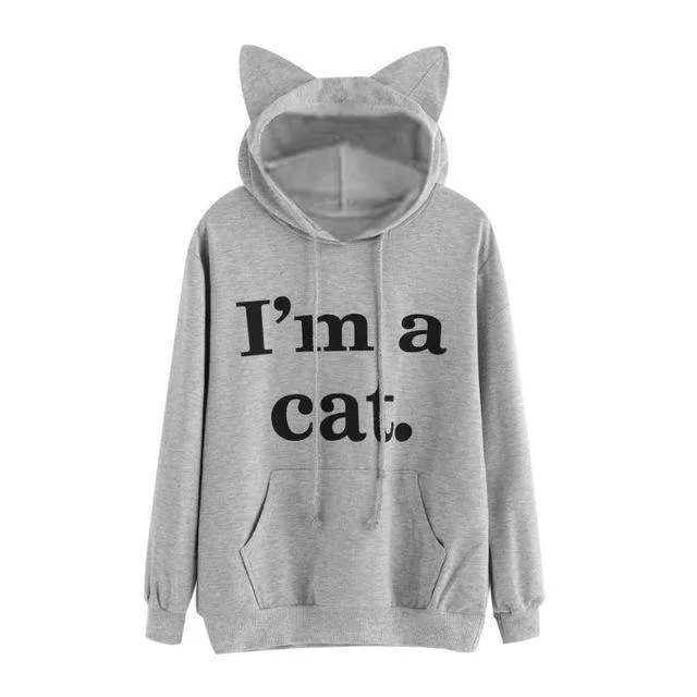 Cute Cat Ear Cap Hoodies ( US 4 - 10)