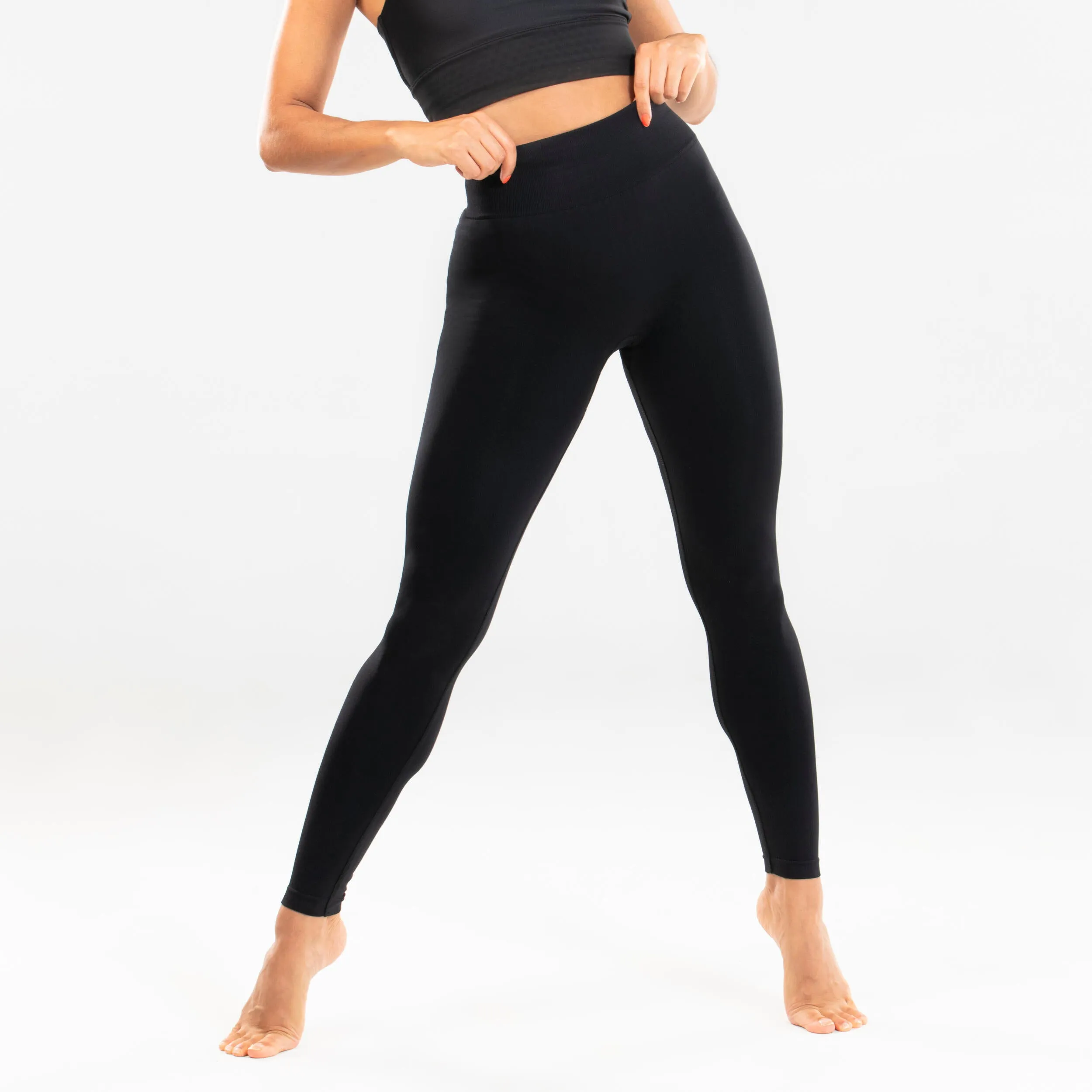 Dance leggings modern dance seamless women's black STAREVER, black