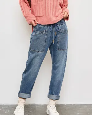 Denim Drawstring Pant