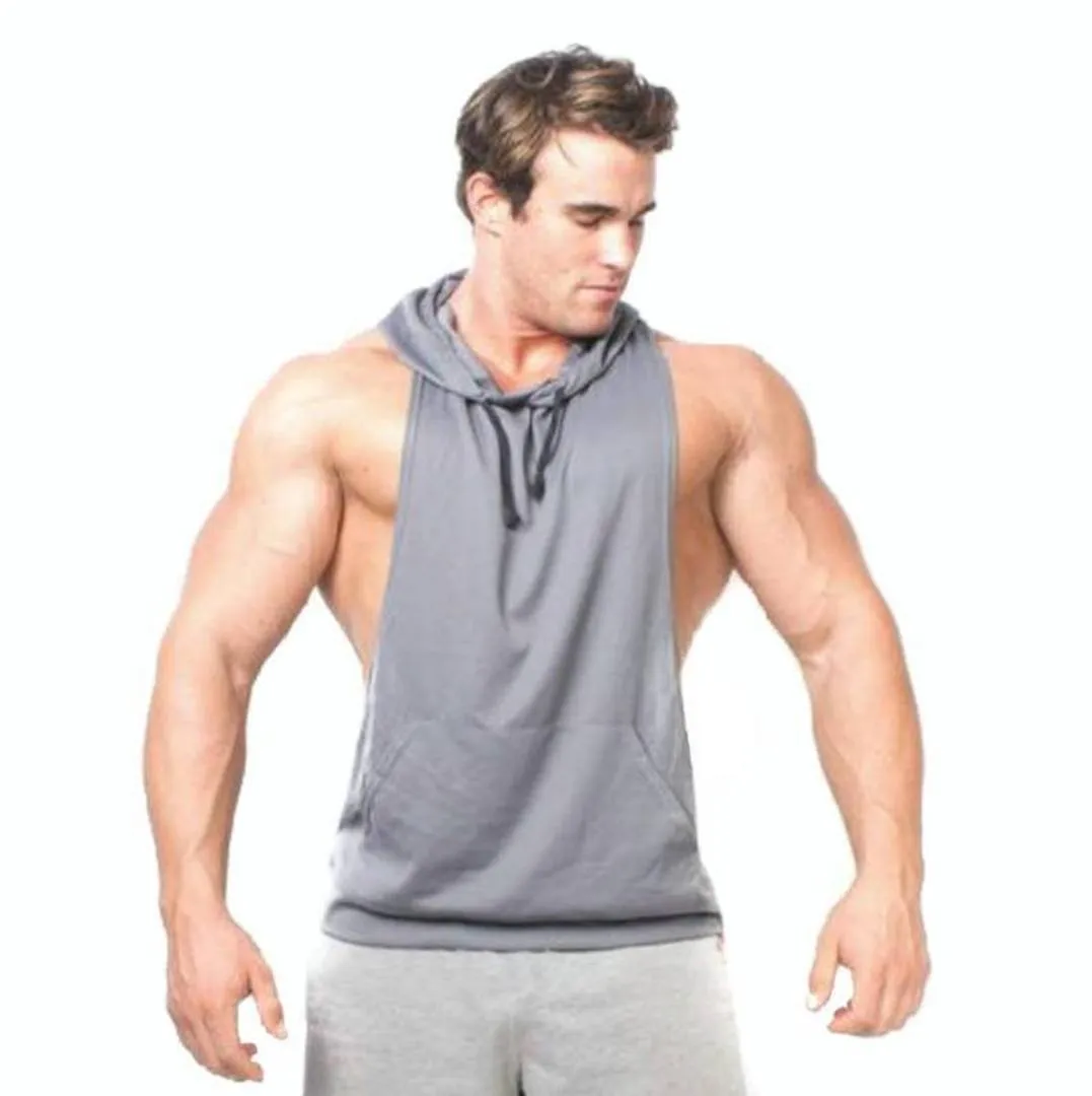 Gym Cotton Blend Hooded Stringer