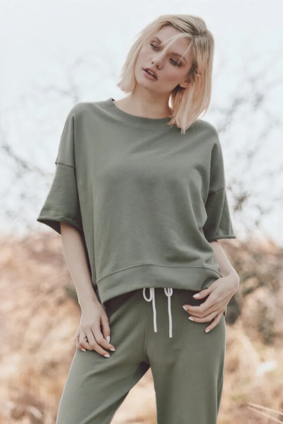 Heidi Elbow Sleeve Sweatshirt