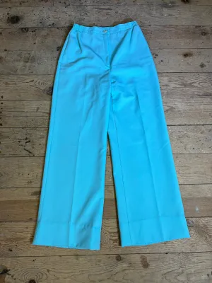 High Rise Seafoam Teal Trousers