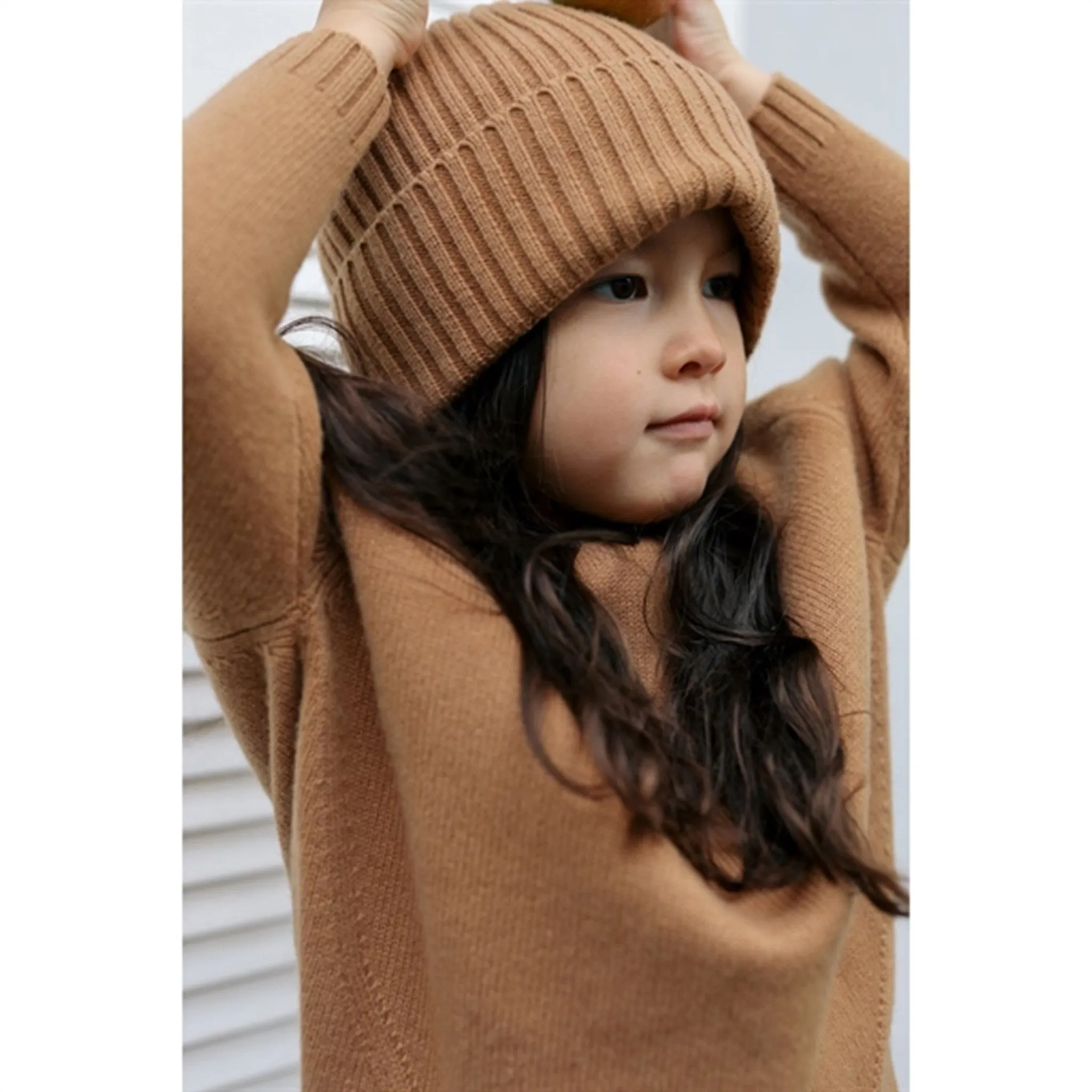 HOLMM Camel Ewii Wool Knit Jumper