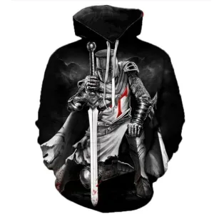 Knights Templar Commandery Hoodie - Black Hoodie & Sweatshirt