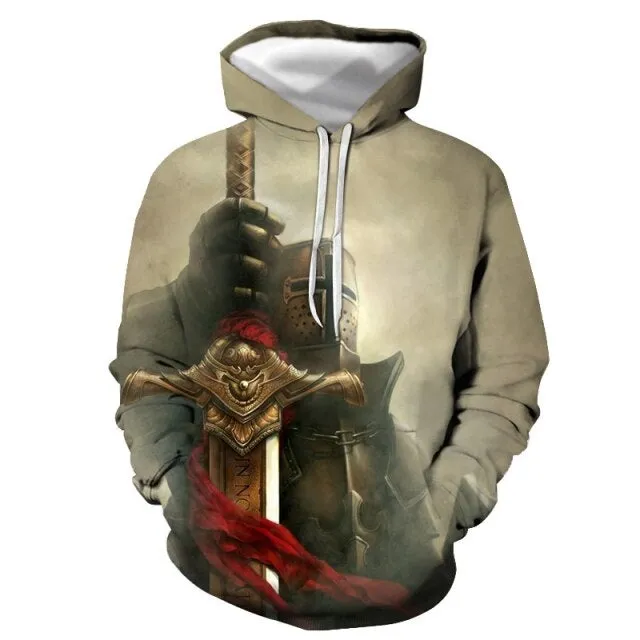 Knights Templar Commandery Hoodie - Printed