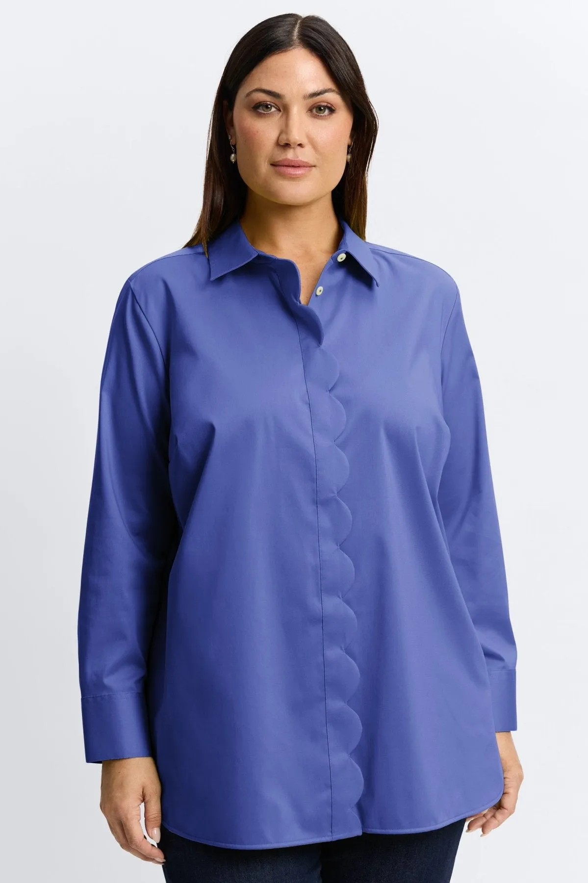 Layla Plus Stretch Matte Sateen No Iron Tunic