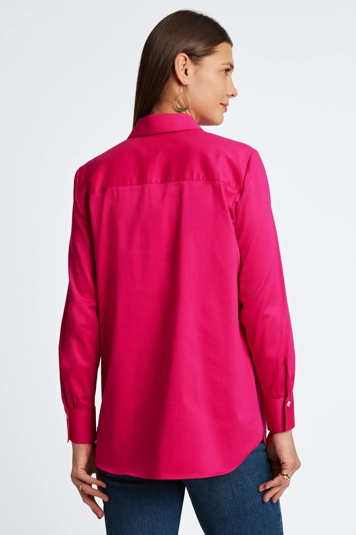 Layla Stretch Matte Sateen No Iron Tunic