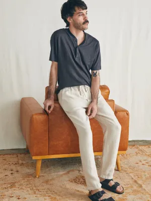 Linen Drawstring Pants - Weathered Sand