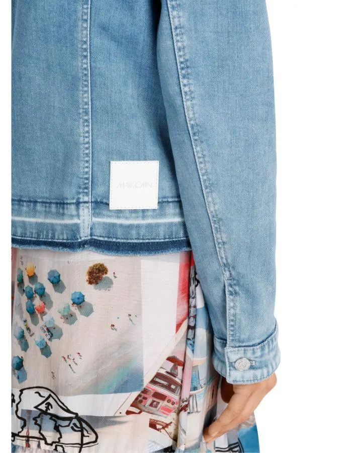 Marc Cain Eyelet Detail Denim Jacket