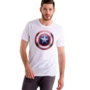 Men's Caption America Printed Polycotton T-Shirt