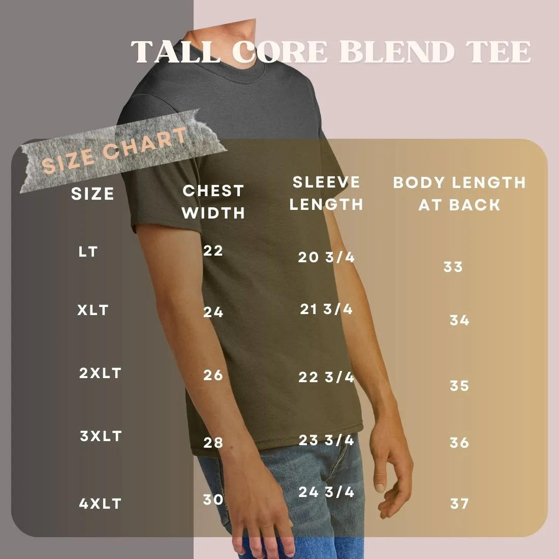 Men's Comfortable Tall Core Blend T-Shirt