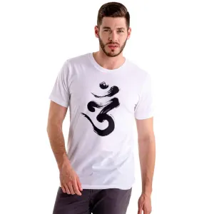 Men's Om Printed Polycotton T-Shirt