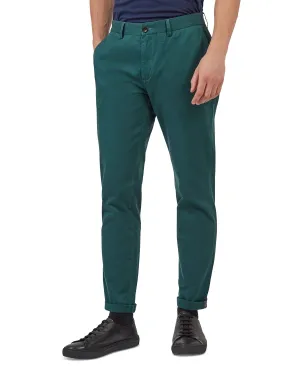 Men's Slim Fit Stretch Chinos with Five Pockets and Ben Sherman Logo multi