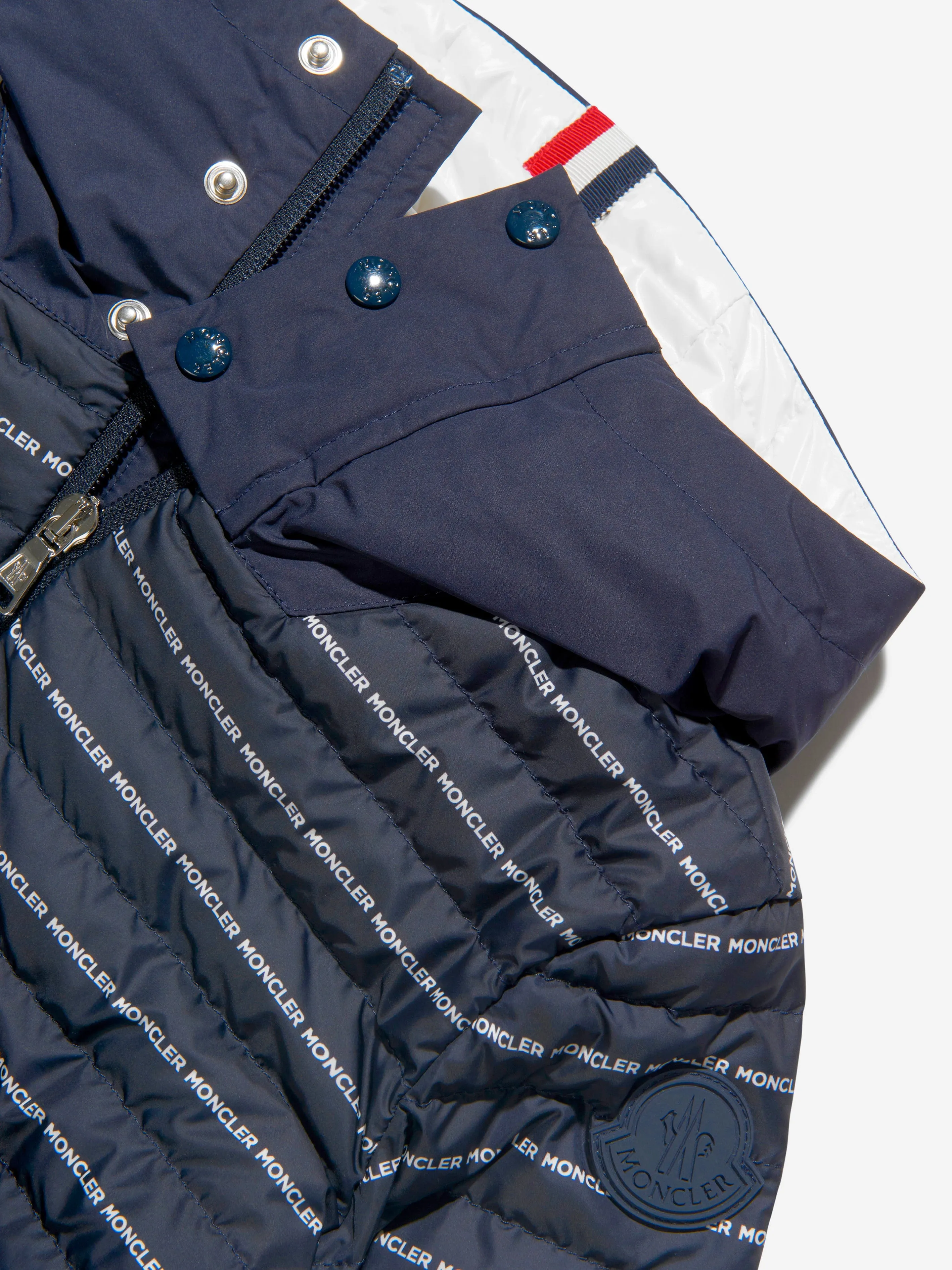 Moncler Enfant Boys Down Padded Logo Print Bergo Jacket