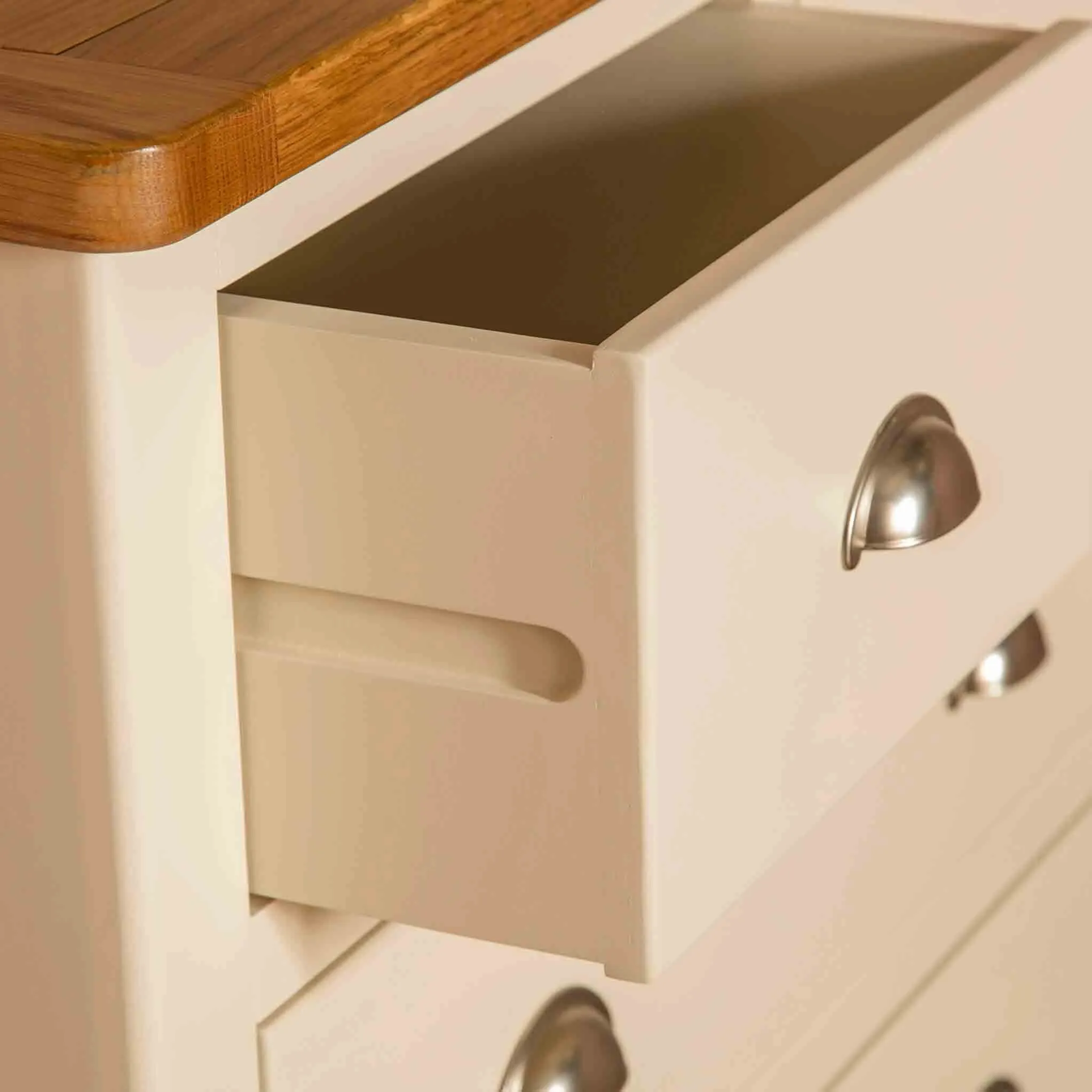 Padstow Cream 2 over 3 Drawer Chest