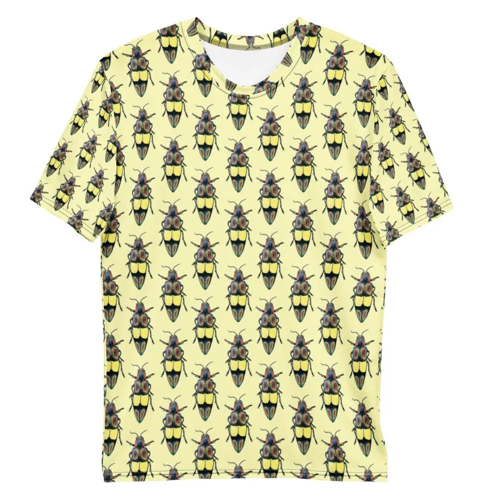 Polka Coloured Bugs Men's T-Shirt Textiles by Robert Bowen