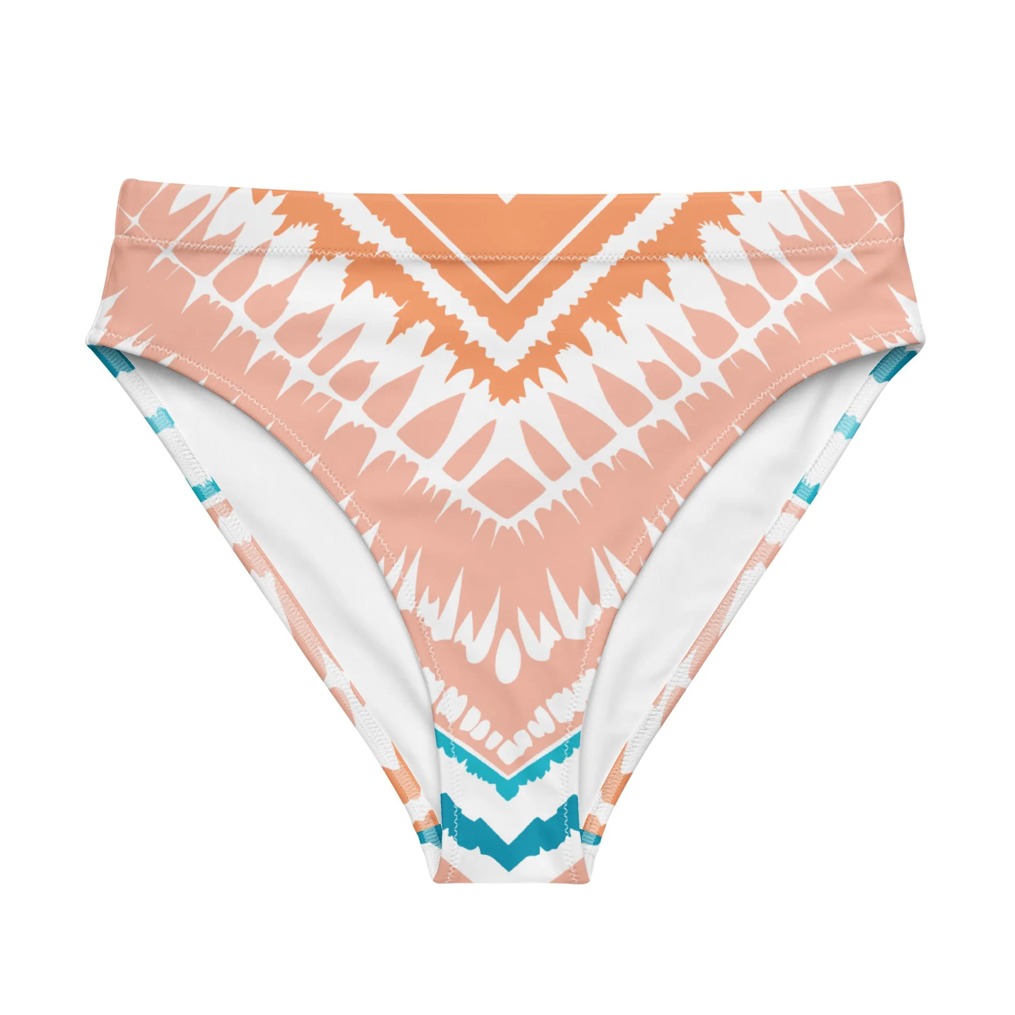 Recycled High-Waisted Bikini Bottom Peachy Blues