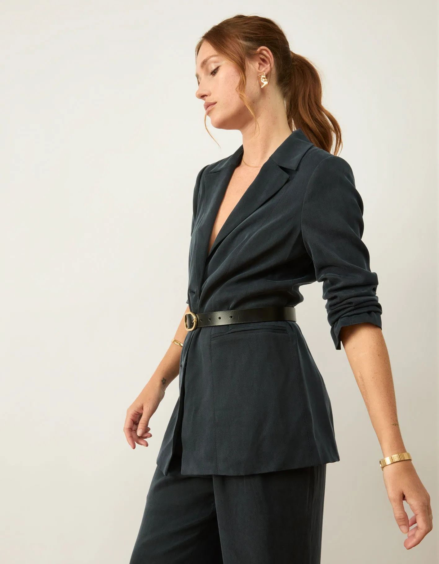 Relaxed Longline Blazer