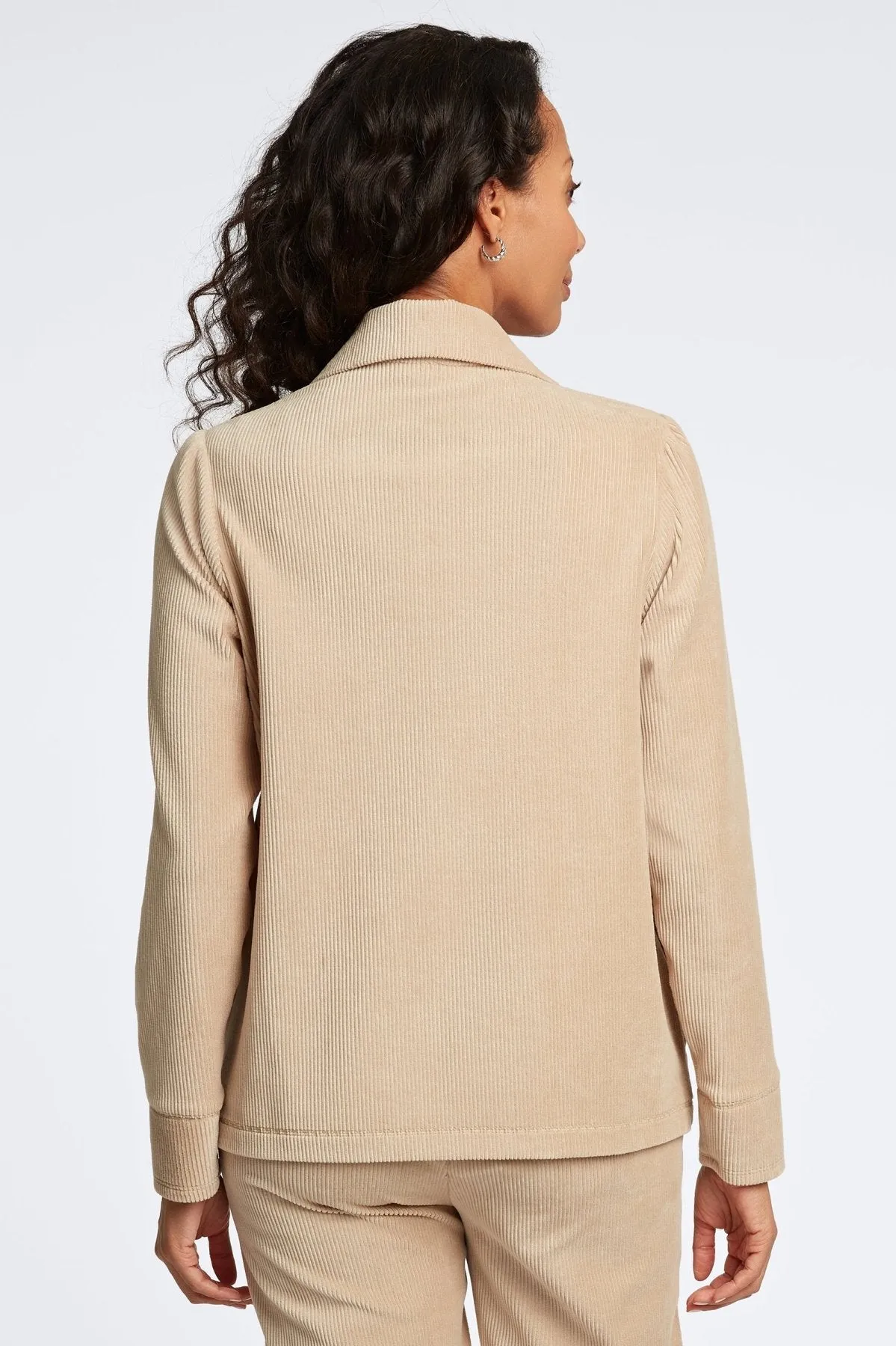 Sammy Long Sleeve Plush Cord Popover