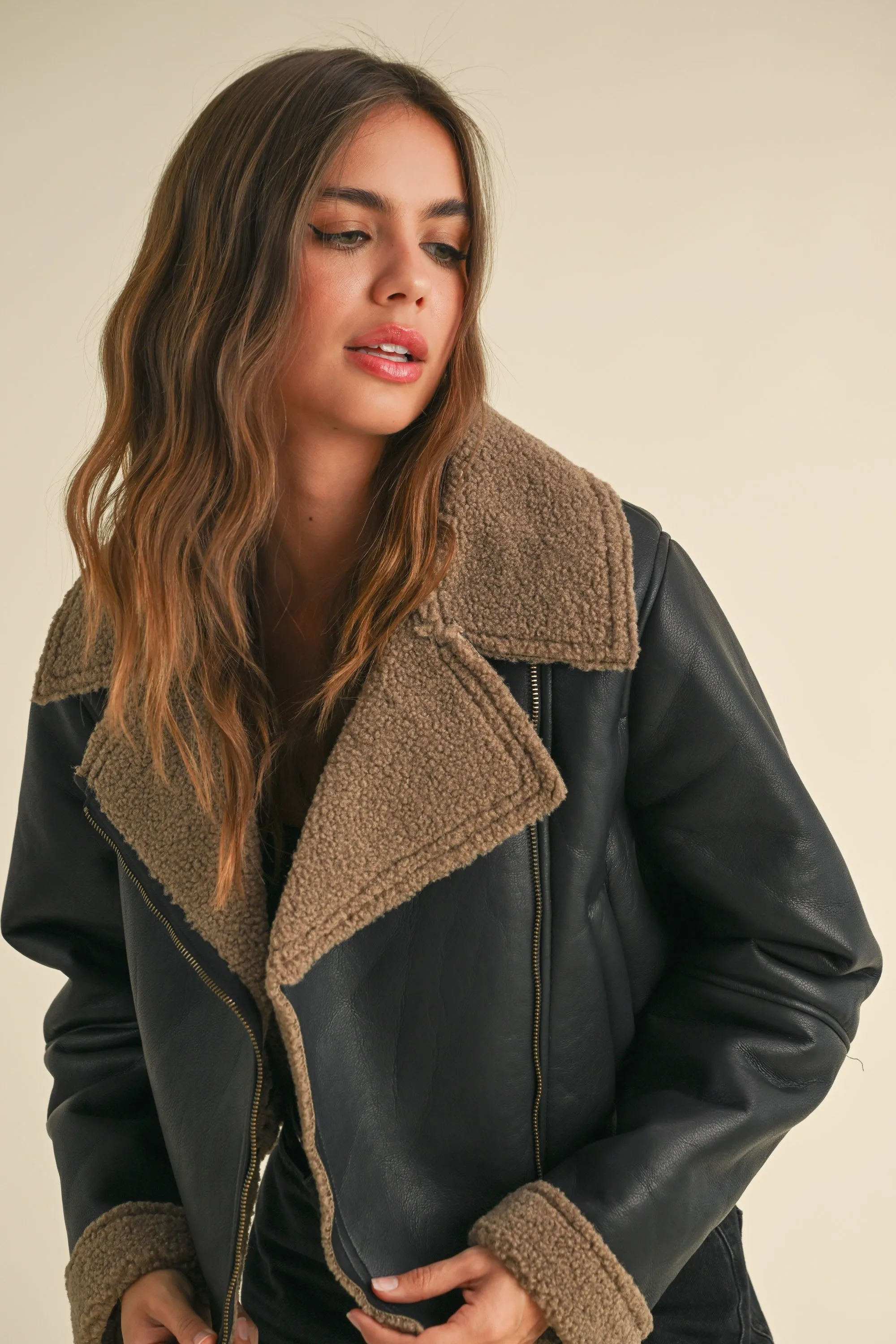 Sherpa Biker Jacket