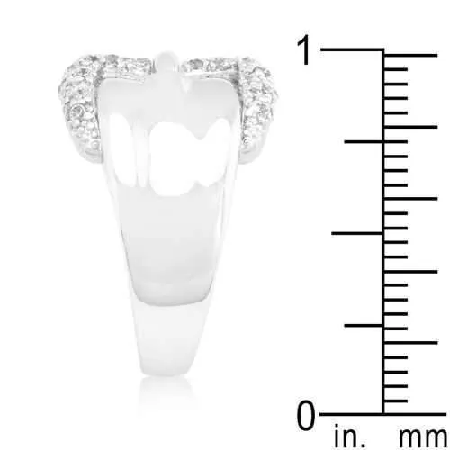 Simple Cubic Zirconia Belt Ring