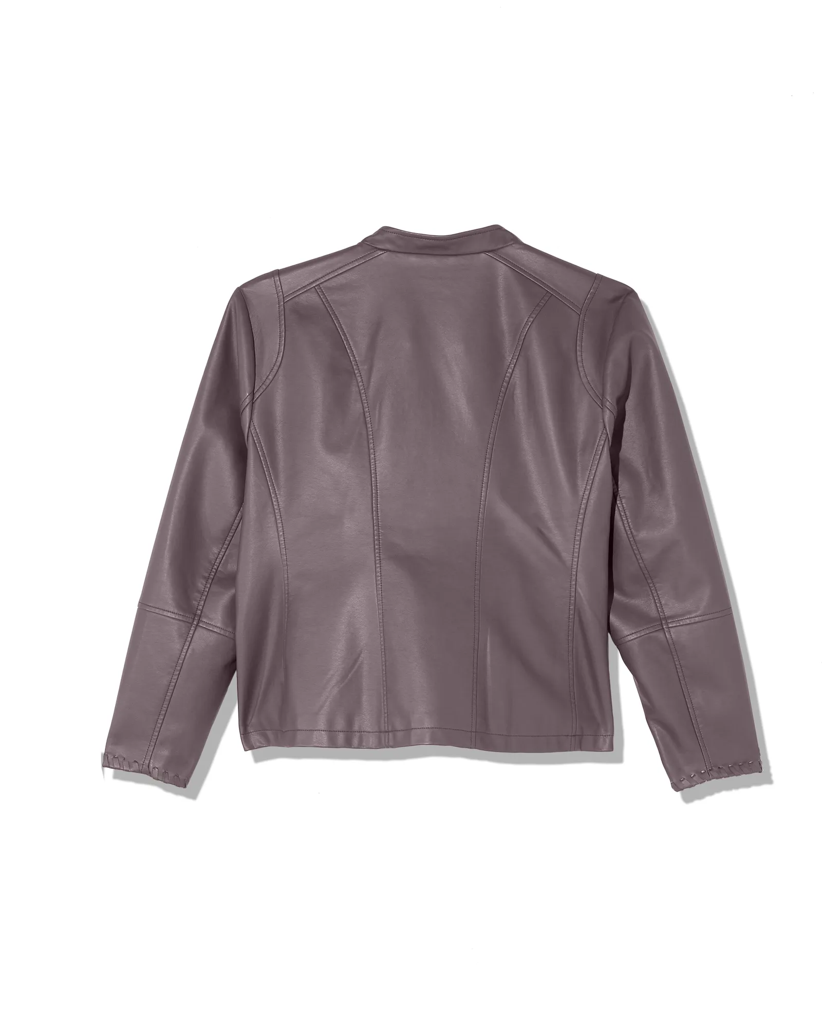 Sofia Faux Leather Jacket | Charcoal Grey