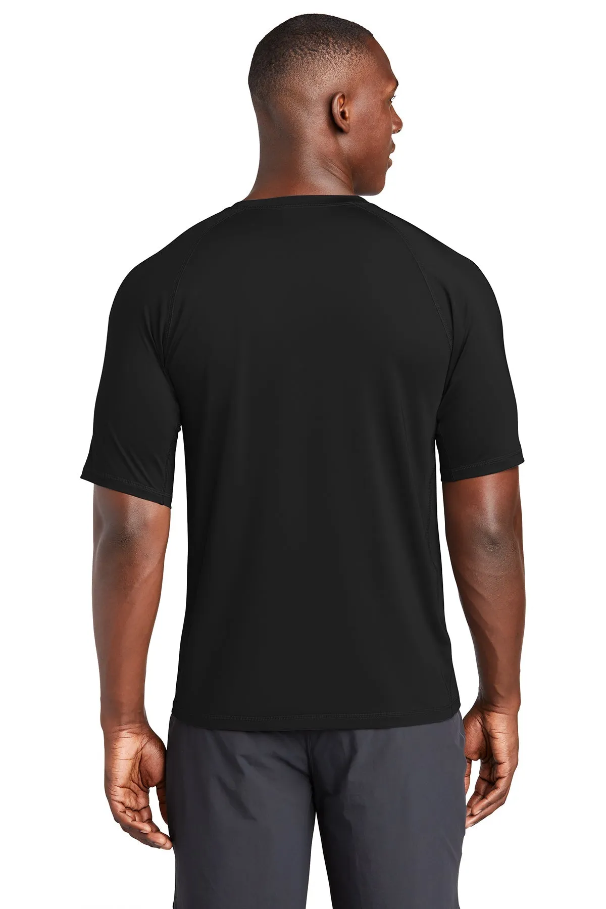 Sport-Tek Rashguard Branded Tee's, Black