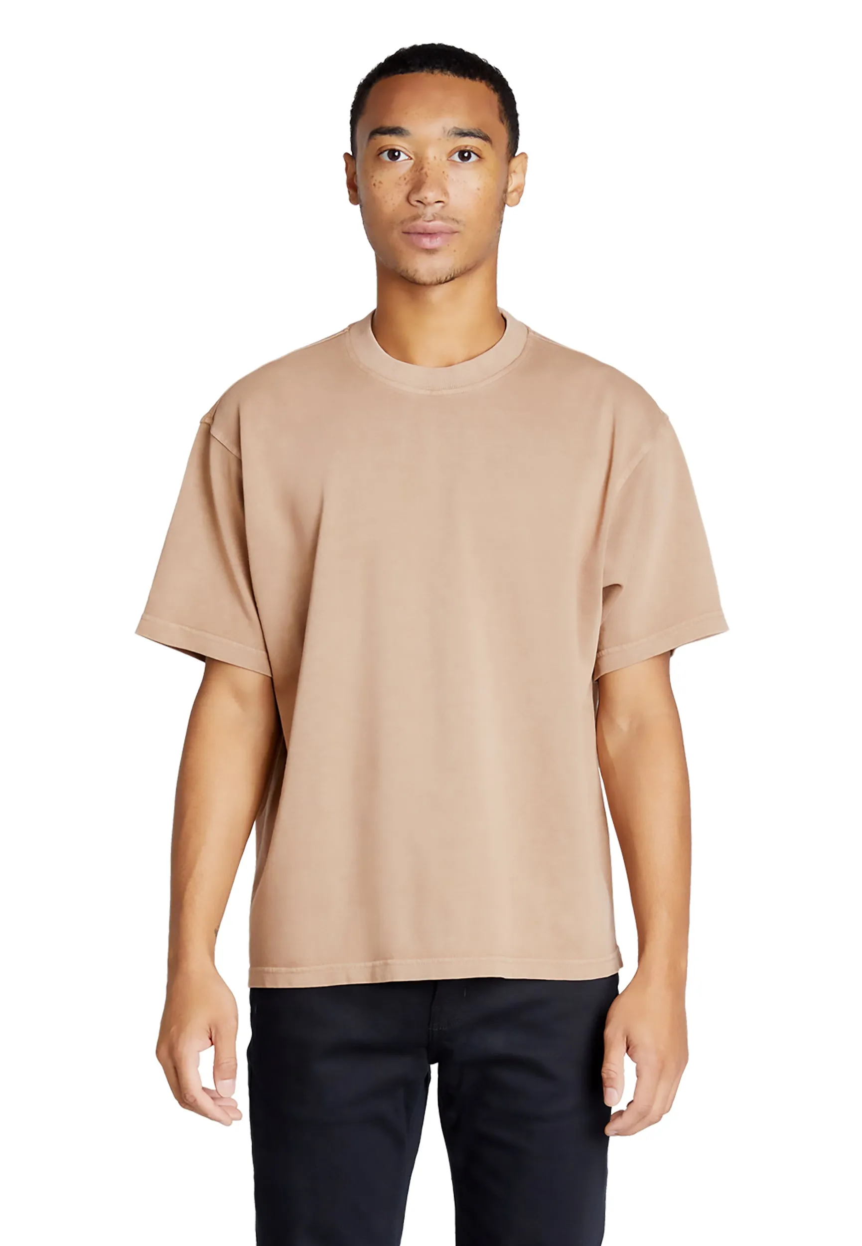 Streetwear Heavyweight Short Sleeve Tee - Burro