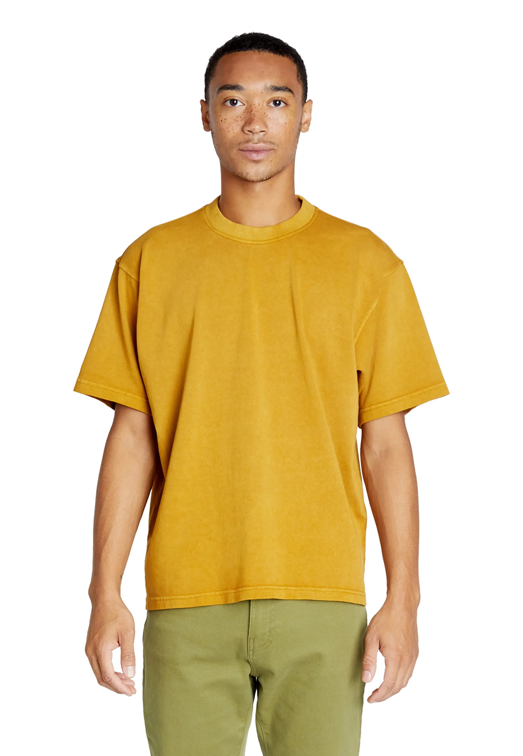 Streetwear Heavyweight Short Sleeve Tee - Peanut Butter