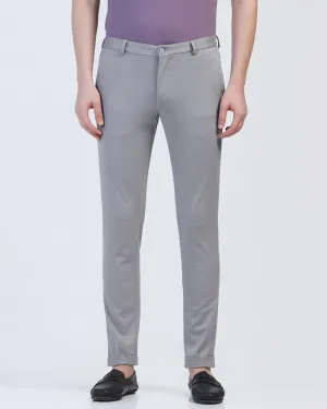 Super Slim Phoenix Formal Light Grey Stripe Trouser - Cooper