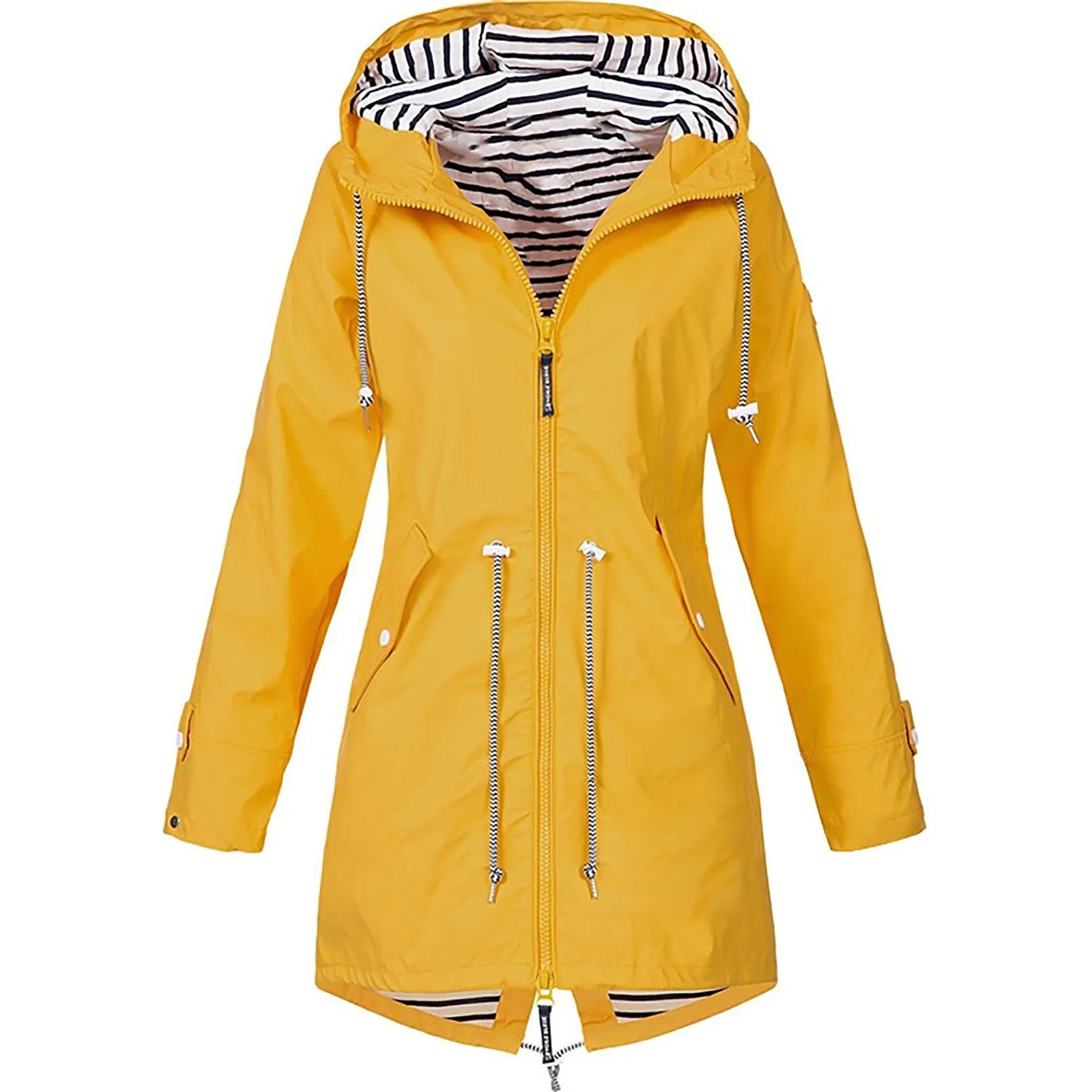 Trendy Hooded Rain Coat