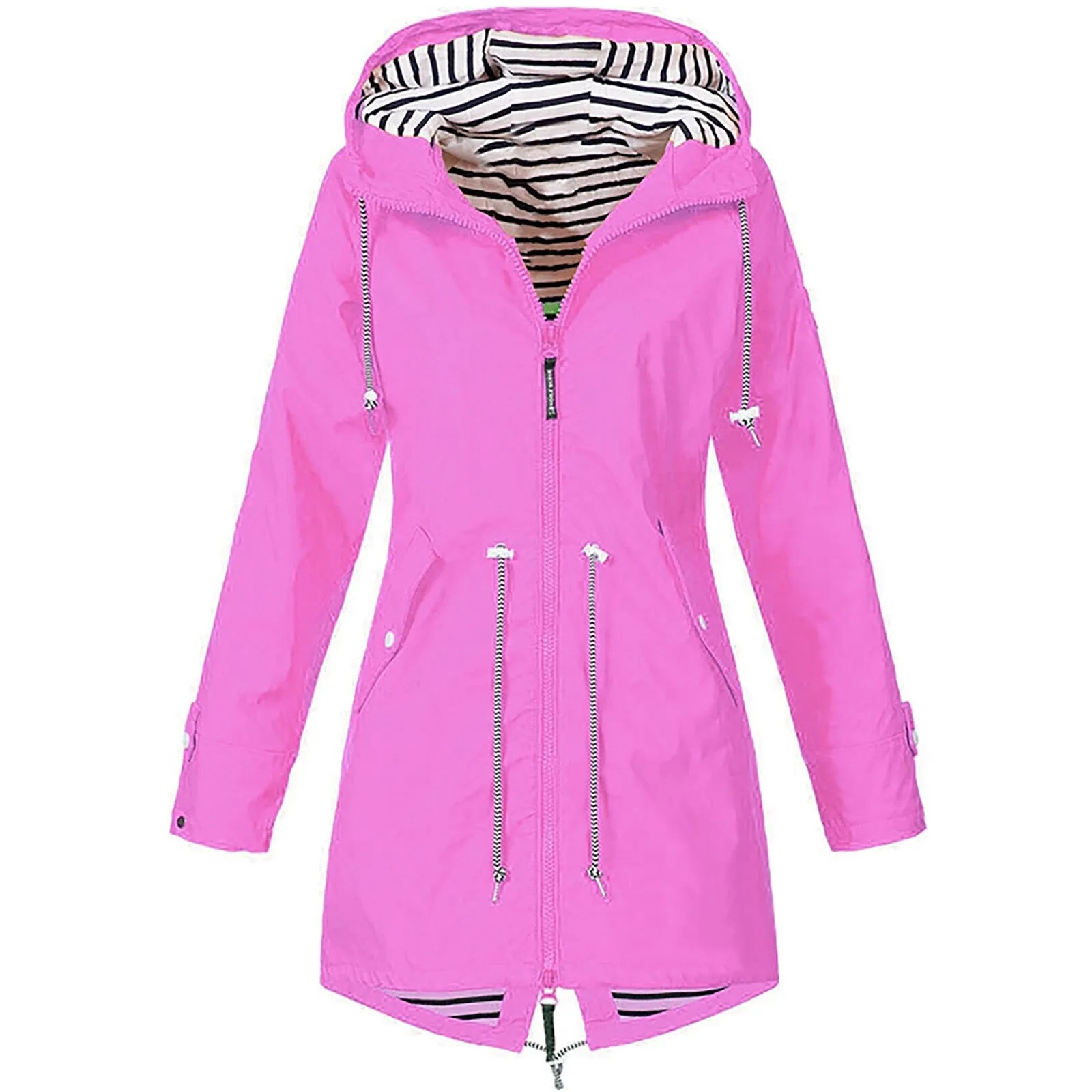 Trendy Hooded Rain Coat