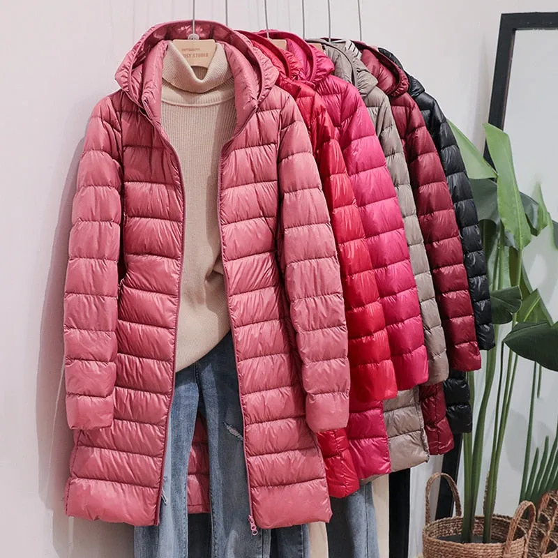 Trendy Long Puffy Ultra Casual Coat With Hood