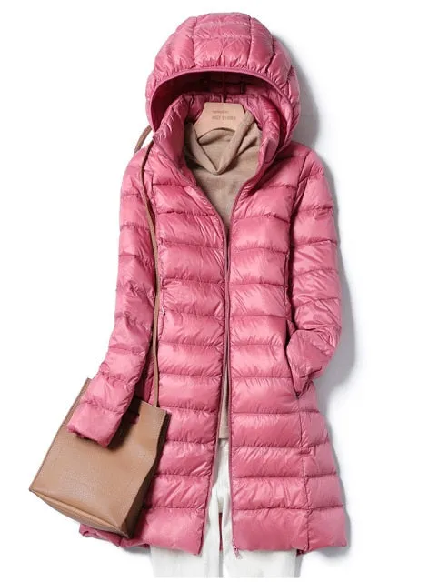 Trendy Long Puffy Ultra Casual Coat With Hood