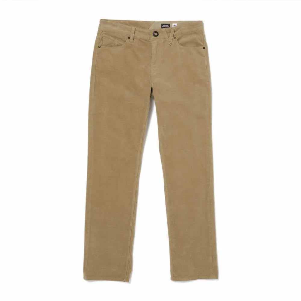 Volcom Solver 5 Pocket Cord Trousers Khaki